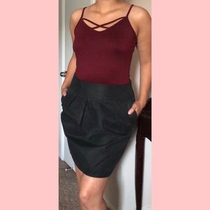 Size 10 Black Ann Taylor Loft Skirt